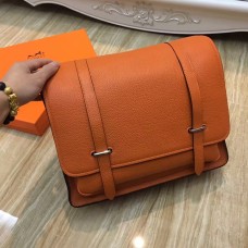 Hermes Steve Men Crossbody Ledertasche Orange