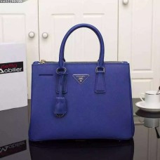 Prada Galleria Tasche 2274 Saffiano Leder 33cm Blau