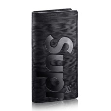 Louis Vuitton x Supreme Brazza Geldbörse M67721 Epi Leder