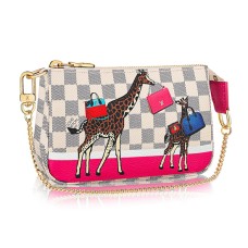 Louis Vuitton Mini Pochette Zubehör N62200 Damier Azur Canvas