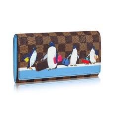 Louis Vuitton Sarah Geldbörse N64426 Damier Ebene Leinwand