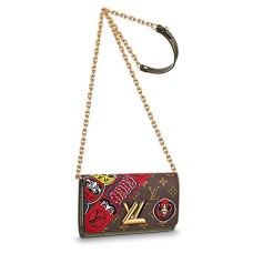Louis Vuitton Twist Chain Geldbörse M67270 Monogram Canvas