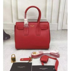 Saint Laurent Sac De Jour Kleine Tote Rot 22cm