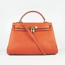 Hermes Kelly 32cm Togo Leder 6108 orange golden