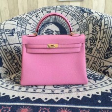 Hermes Kelly 28cm Tasche Togo Leder Rosa Gold