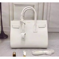 Tragetasche Saint Laurent Sac de Jour Weiß 32cm
