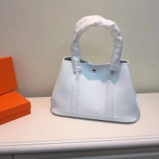 Hermes Garden Party Handtasche Klein 31cm Weiß