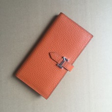 Hermes Kalbsleder Geldbörse H005 in Orange
