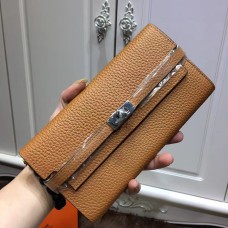 Hermes Kelly Wallet Togo Leder Kamel
