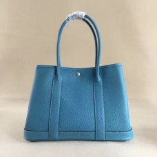 Hermes Garden Party Handtasche Klein 31cm Blau