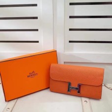 Hermes Constance Geldbörse Togo Leder Orange