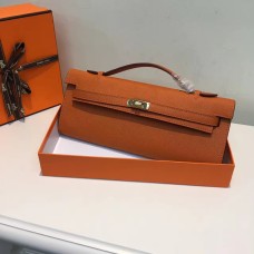 Hermes Kelly Cut 31cm Epsom Lederclutch Orange