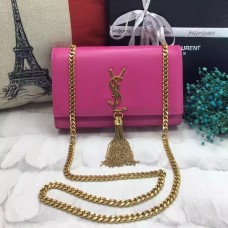 YSL Tassel Chain Bag 22cm Glattleder Roségold