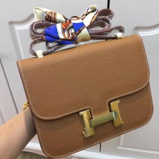 Hermes Constance Tasche 23cm Epsom Leder Kamelgold