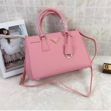 Prada Galleria Tasche 1801 Saffiano Leder 30cm Rosa