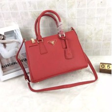 Prada Galleria Tasche 1801 Saffiano Leder 30cm Rot