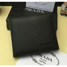 Prada Herren Leder Geldbörse 0335 Schwarz