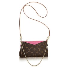Louis Vuitton M41483 Pallas Clutch Umhängetasche Monogram Canvas