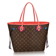 Louis Vuitton M41663 Neverfull MM Totem Umhängetasche Monogram Canvas