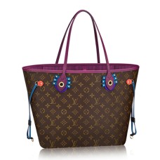 Louis Vuitton M41664 Neverfull MM Totem Umhängetasche Monogram Canvas
