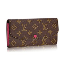 Louis Vuitton M41943 Emilie Brieftasche Monogramm Leinwand
