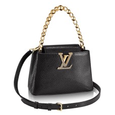 Louis Vuitton M42935 Capucines Mini Kette Umhängetasche Taurillon Leder
