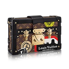 Louis Vuitton M43229 Petite Malle World Tour Umhängetasche Monogram Canvas