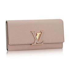 Louis Vuitton M61249 Capucines Geldbörse Taurillon Leder