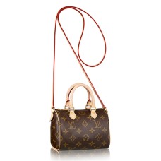 Louis Vuitton M61252 Nano Speedy Umhängetasche Monogram Canvas