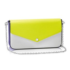 Louis Vuitton M61753 Pochette Felicie Kettenbrieftasche aus Epi-Leder