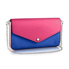 Louis Vuitton M61754 Pochette Felicie Kettenbrieftasche aus Epi-Leder