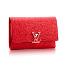 Louis Vuitton M62158 Capucines Kompakte Brieftasche aus Taurillon-Leder