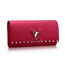 Louis Vuitton M64104 Capucines Geldbörse Taurillon Leder