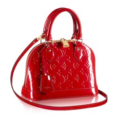 Louis Vuitton M90174 Alma BB Einkaufstasche Monogramm Vernis