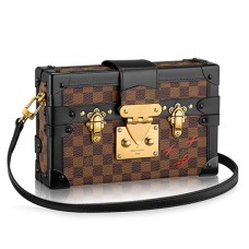 Louis Vuitton N41003 Petite Malle Umhängetasche Damier Ebene Canvas