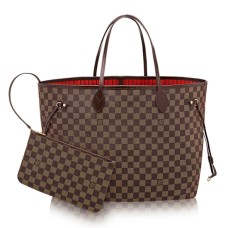 Louis Vuitton N41357 Neverfull GM Umhängetasche Damier Ebene Canvas