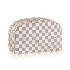 Louis Vuitton N41420 Kulturbeutel 25 Damier Azur Canvas
