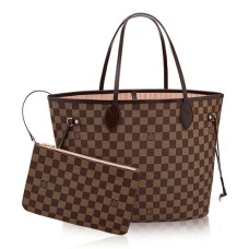 Louis Vuitton N41603 Neverfull MM Umhängetasche Damier Ebene Canvas