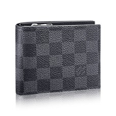 Louis Vuitton N41635 Amerigo Geldbörse Damier Graphit Canvas