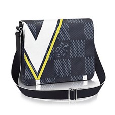 Louis Vuitton N44002 District PM Umhängetasche Damier Cobalt Canvas