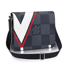 Louis Vuitton N44003 District PM Umhängetasche Damier Cobalt Canvas