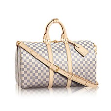 Louis Vuitton N48223 Keepall Bandouliere 45 Seesack Damier Azur Canvas