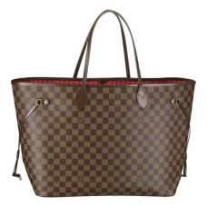 Louis Vuitton N51106 Neverfull GM Umhängetasche Damier Ebene Canvas