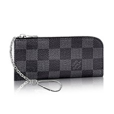 Louis Vuitton N61235 4 Schlüsselhalter Damier Graphite Canvas