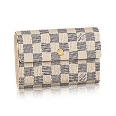 Louis Vuitton N63068 Alexandra Geldbörse Damier Azur Canvas