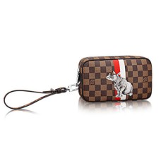 Louis Vuitton N63350 Pochette Volga Damier Ebene Leinwand