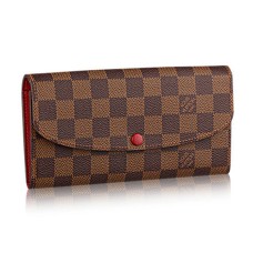 Louis Vuitton N63544 Emilie Geldbörse Damier Ebene Leinwand