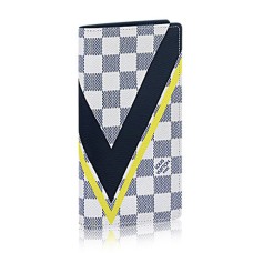 Louis Vuitton N64007 Brazza Geldbörse Damier Azur Canvas
