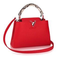 Louis Vuitton N92803 Capucines PM Tragetasche Taurillon Leder